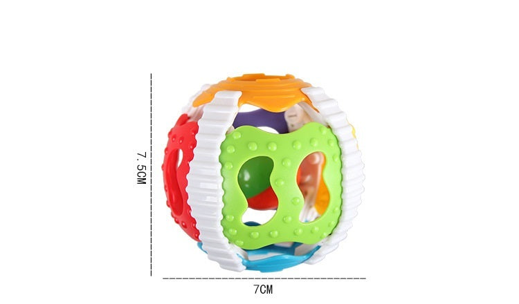 Newborn Baby Toys Early Childhood Education Ringing Soft Rubber Hand Ball