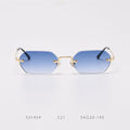 Fashion Polygon Frameless Sunglasses Street Shooting Personality Small Frame Sunglasses