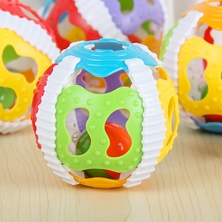 Newborn Baby Toys Early Childhood Education Ringing Soft Rubber Hand Ball