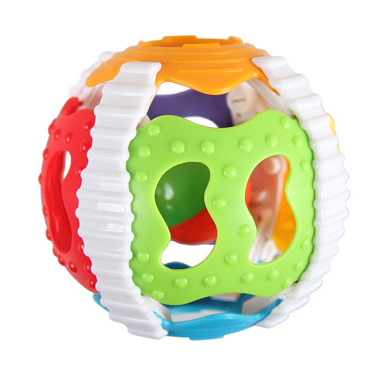 Newborn Baby Toys Early Childhood Education Ringing Soft Rubber Hand Ball