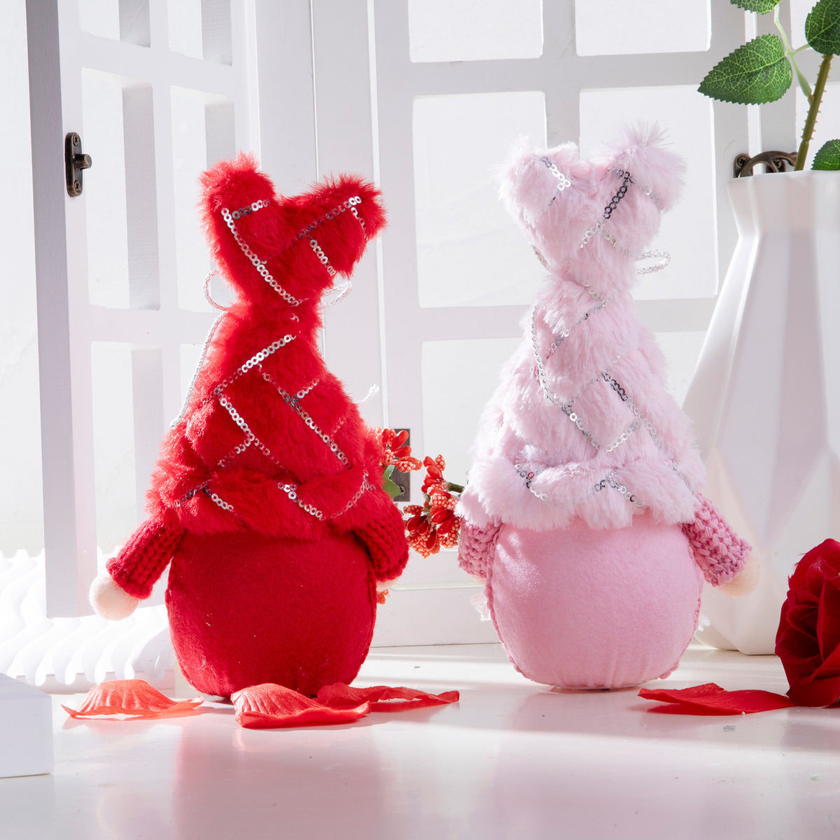 Valentine's Day Luminous Doll Couple Token Decoration