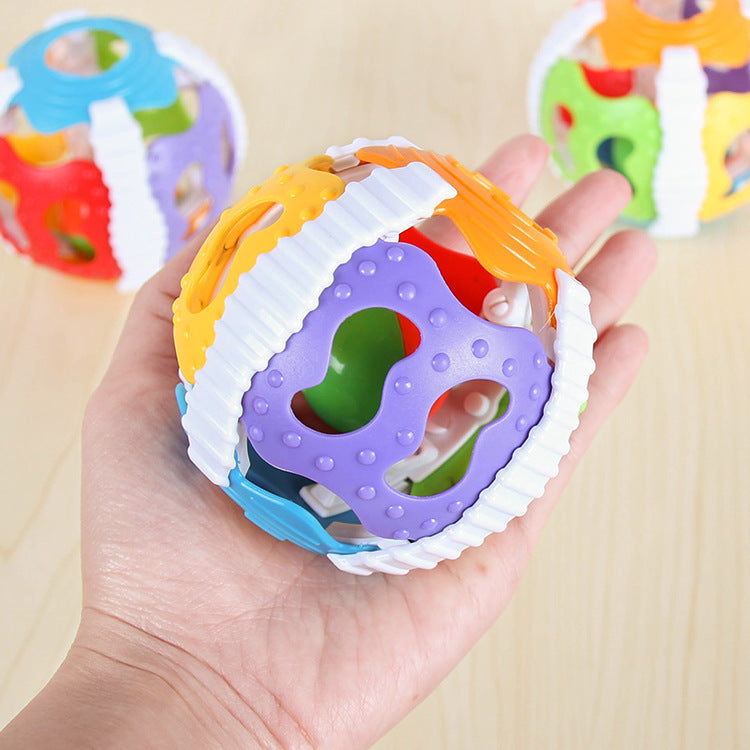 Newborn Baby Toys Early Childhood Education Ringing Soft Rubber Hand Ball
